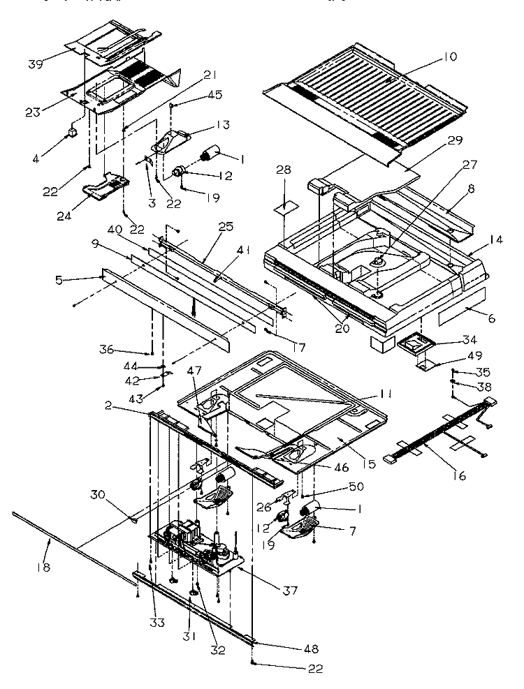 DIVIDER BLOCK Diagram and Parts List for TR522SW P1182701W W Amana Refrigerator