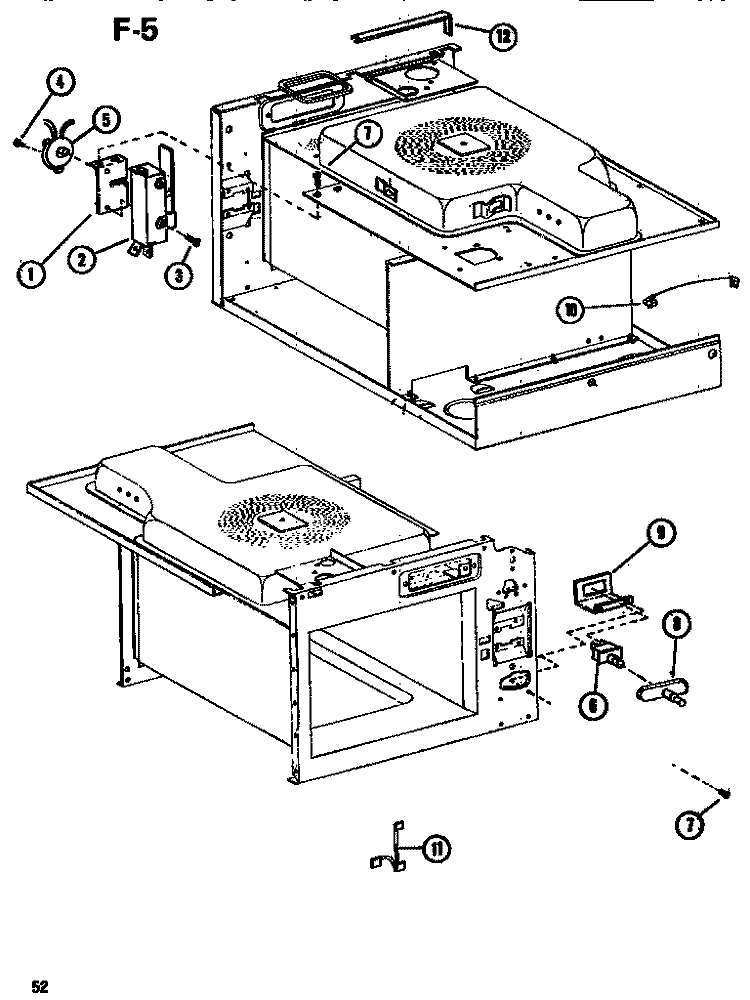 DEFROST Diagram and Parts List for EMR3 P7369003M Amana Microwave