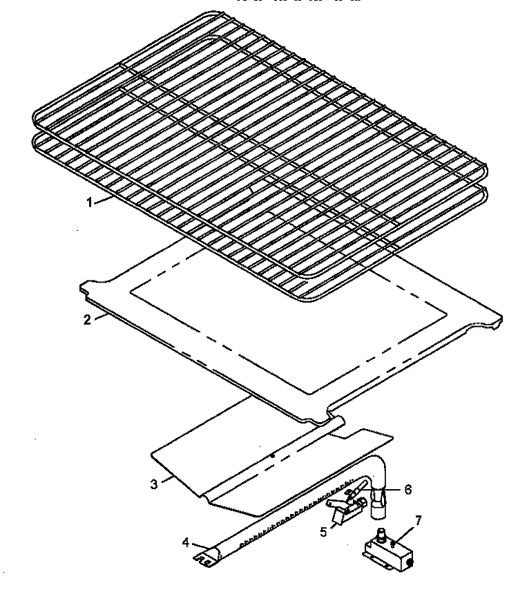 OVEN COMPONENTS - SEE NOTE Diagram and Parts List for AGC585E P1143082N Amana Range