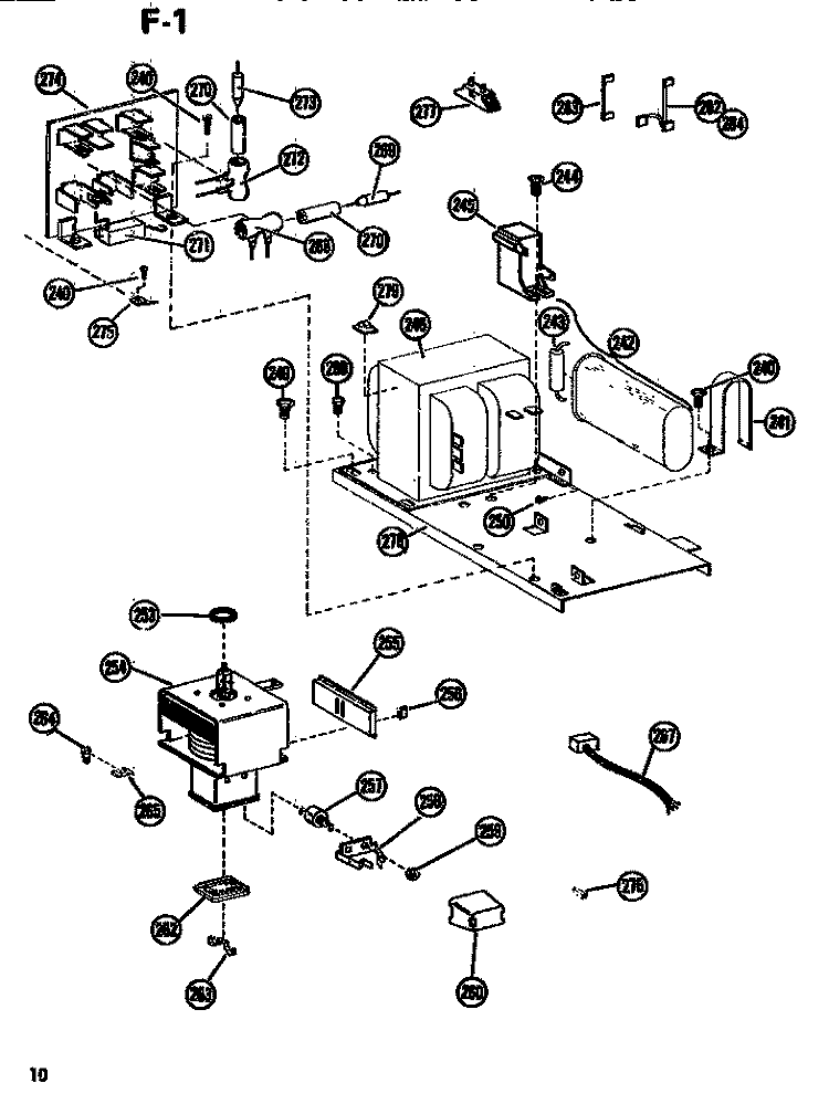 ELECTRICAL Diagram and Parts List for RR56 P7311601M Amana Microwave