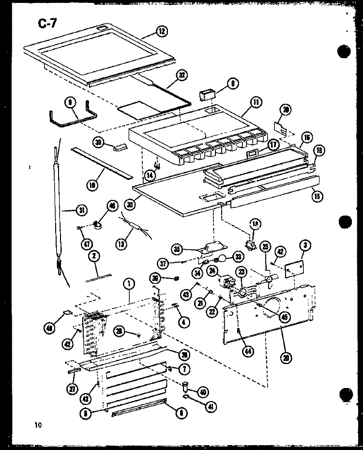 Page 3 Diagram and Parts List for ESBFC16C-G P6023519W G Amana Refrigerator
