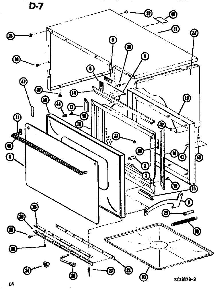 EXTERIOR Diagram and Parts List for RR59T P7399601M Amana Microwave