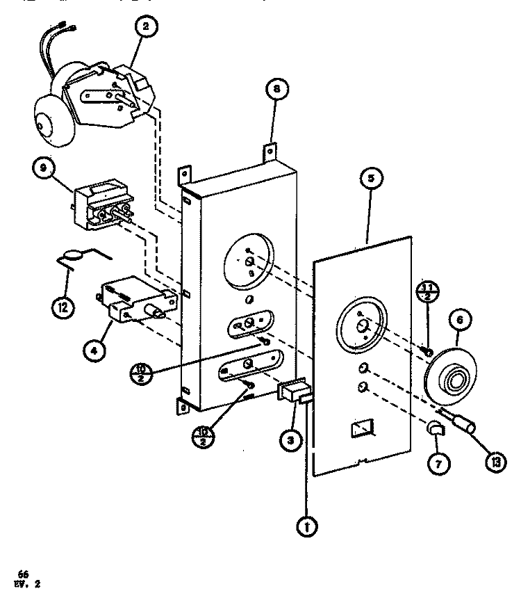 CONTROL PANEL Diagram and Parts List for RS520 P7701405M Amana Microwave