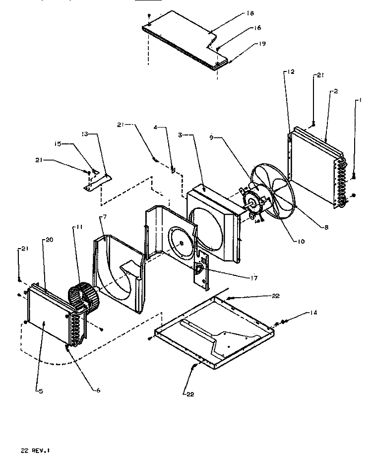 CHASSIS ASSY Diagram and Parts List for 12C5Y P1177817R Maytag Air Conditioner