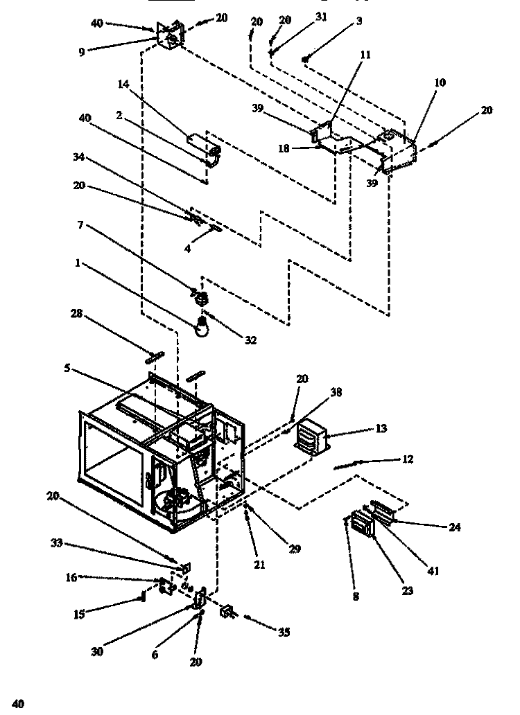 Page 3 Diagram and Parts List for RFS59MP P1119208M Amana Microwave