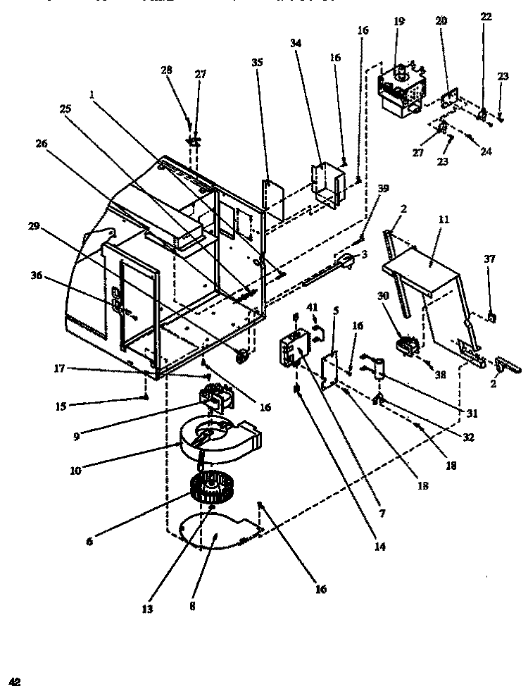 Page 4 Diagram and Parts List for RFS59MP P1119208M Amana Microwave
