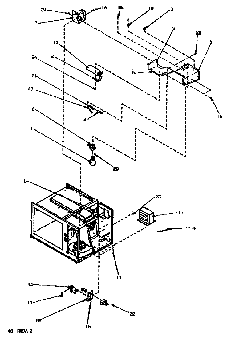 Page 3 Diagram and Parts List for RCS850MPB P1158103M Amana Microwave