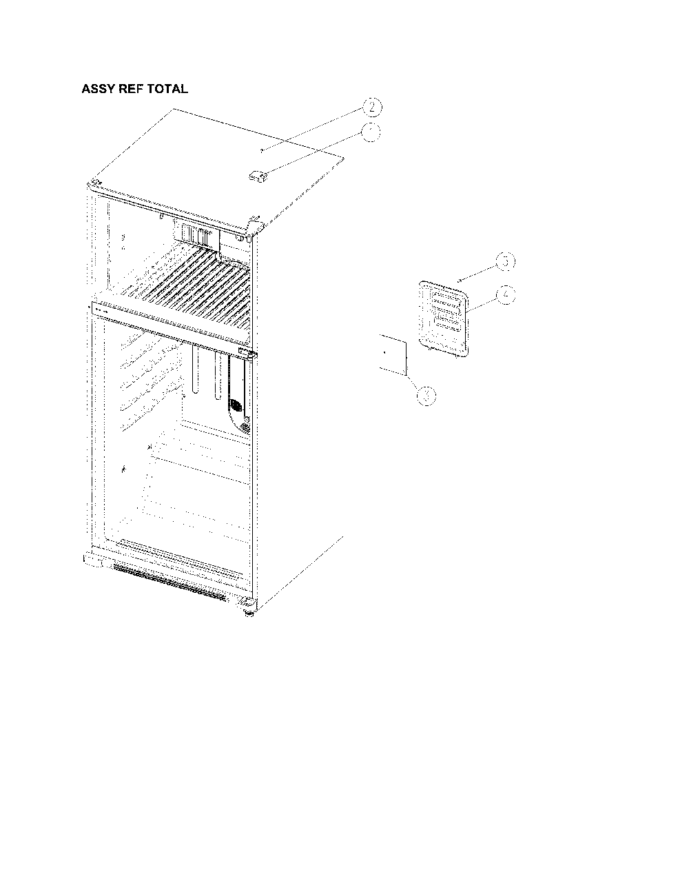 Refrigerator Assembly Diagram and Parts List for 11170612910  Kenmore Refrigerator