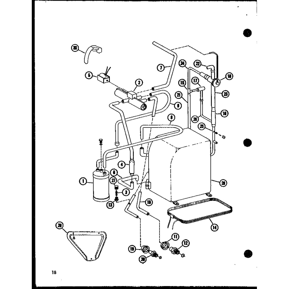 Diagram Diagram and Parts List for RHQ48-003 P55201-50C Amana Air Conditioner