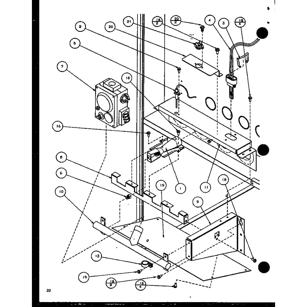 Diagram 4 Diagram and Parts List for GUI070C30B P1106402F Amana Furnace