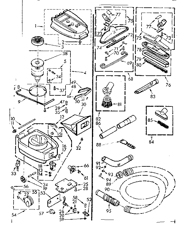 Unit Parts Diagram and Parts List for 11620501  Kenmore Filters & Accessories