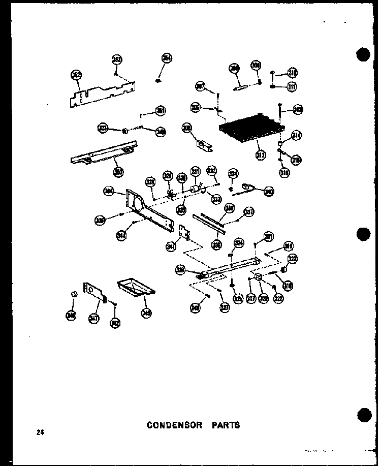 Condensor Parts Diagram and Parts List for SRI19W-AG-P60340-24WG  Amana Refrigerator