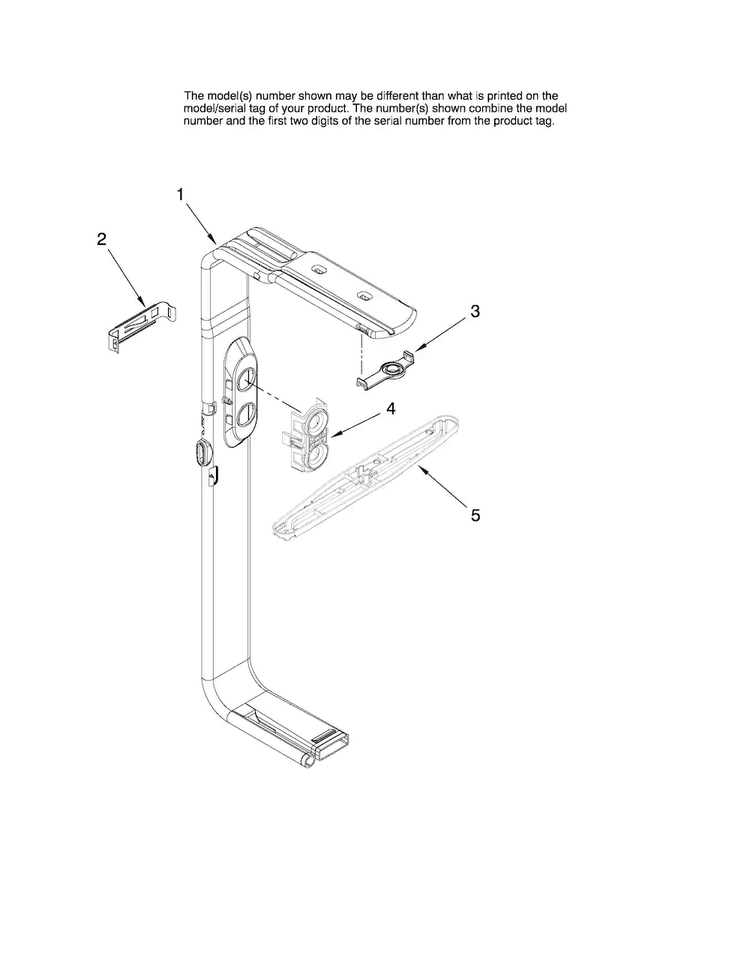 Upper Wash And Rinse Parts Diagram and Parts List for MDB6701AWB1  Maytag Dishwasher