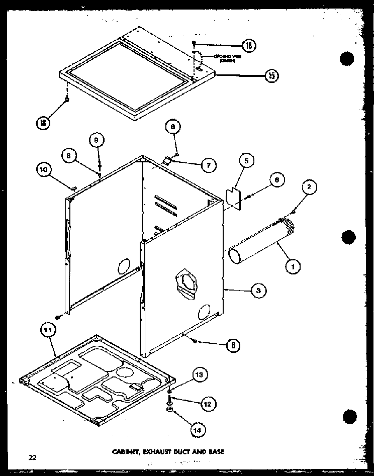 Section 11 Diagram and Parts List for LE3502W-P1118306WW  Amana Dryer