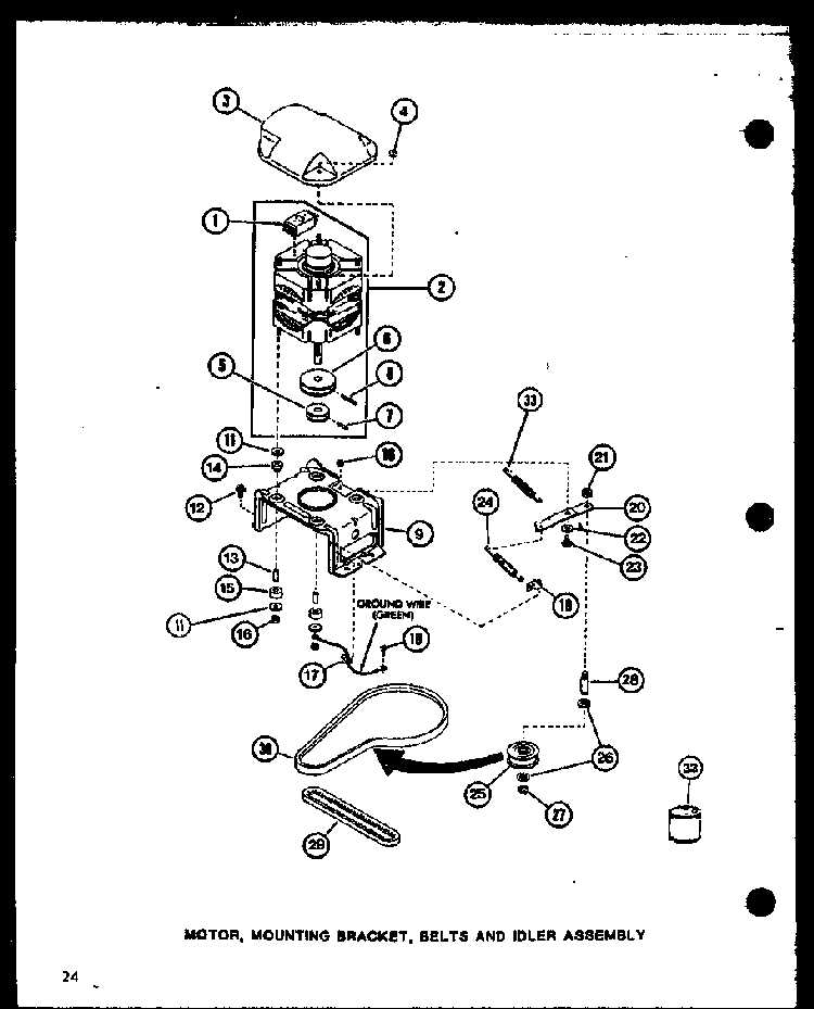 Section 7 Diagram and Parts List for LW1502 P7762132W Amana Washer