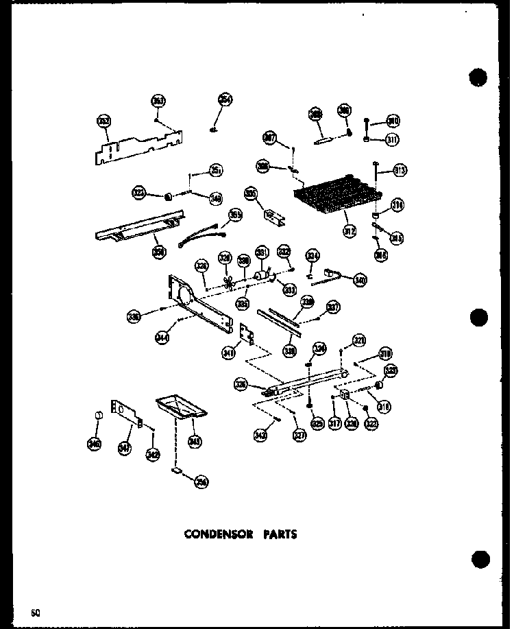 Condensor Parts Diagram and Parts List for SRN22N-C-P60201-78WC  Amana Refrigerator