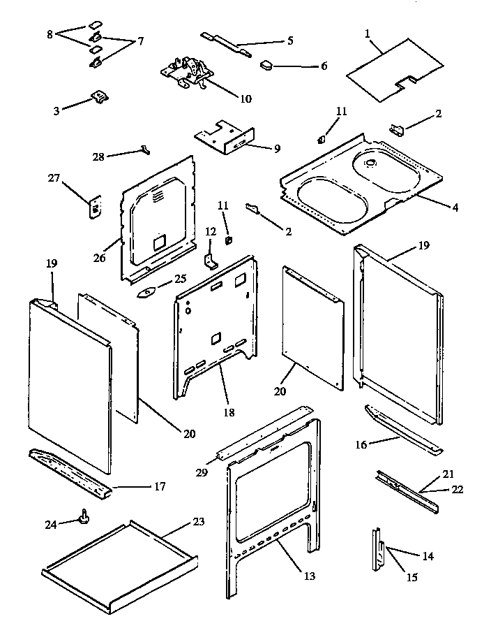 Page 1 Diagram and Parts List for CARS636E-P1130631NE  Amana Range