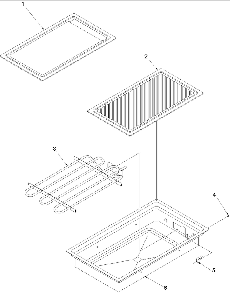 Grille Module Acl100 And Acg100 Griddle Diagram and Parts List for ARDS802E-P1131941NE  Amana Range