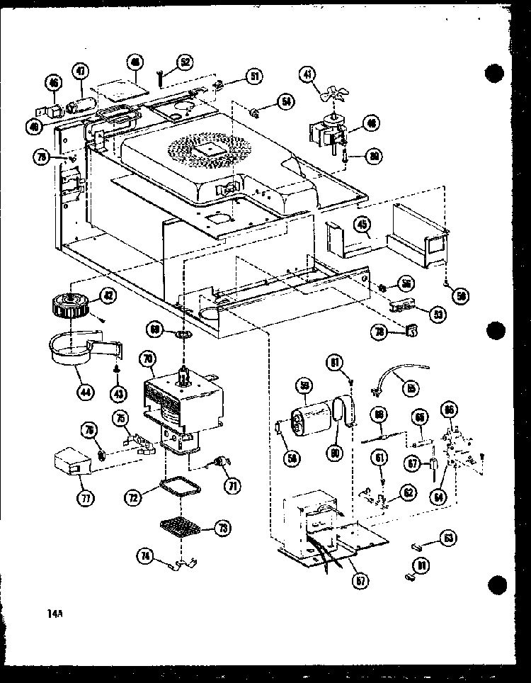 Section 4 Diagram and Parts List for MR-2 P71892-2M Amana Microwave