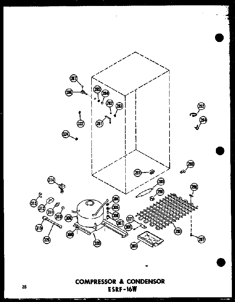 Section 5 Diagram and Parts List for ESRF-16W-AG-P60303-52WG  Amana Refrigerator