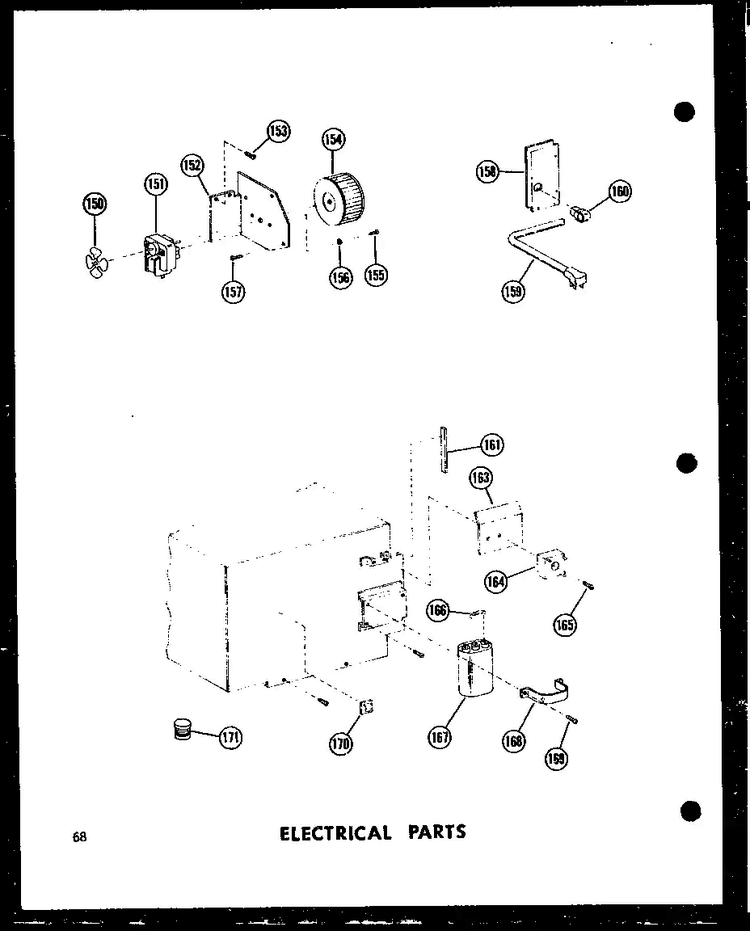 Electrical Parts Diagram and Parts List for RC-10PB P71304-2M Amana Microwave