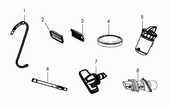 Diagram Diagram and Parts List for SH40200CDI  Hoover Canister Vacuum