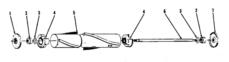 Agitator Diagram and Parts List for U4519  Hoover Upright Vacuum