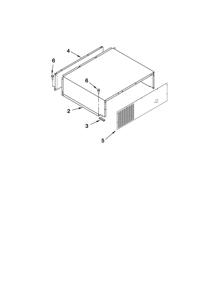 Top Grille And Unit Cover Parts Diagram and Parts List for JF42NXFXDW01  Jenn-Air Refrigerator