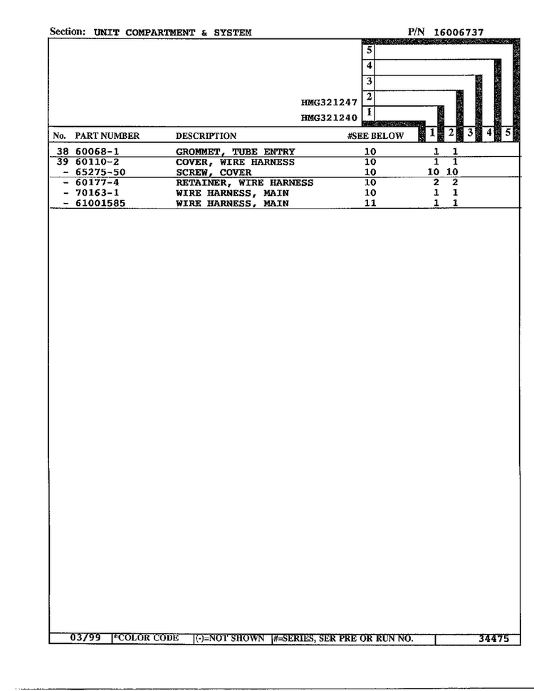 Unit Compartment And System Page 3 Diagram and Parts List for 321240  Admiral Refrigerator