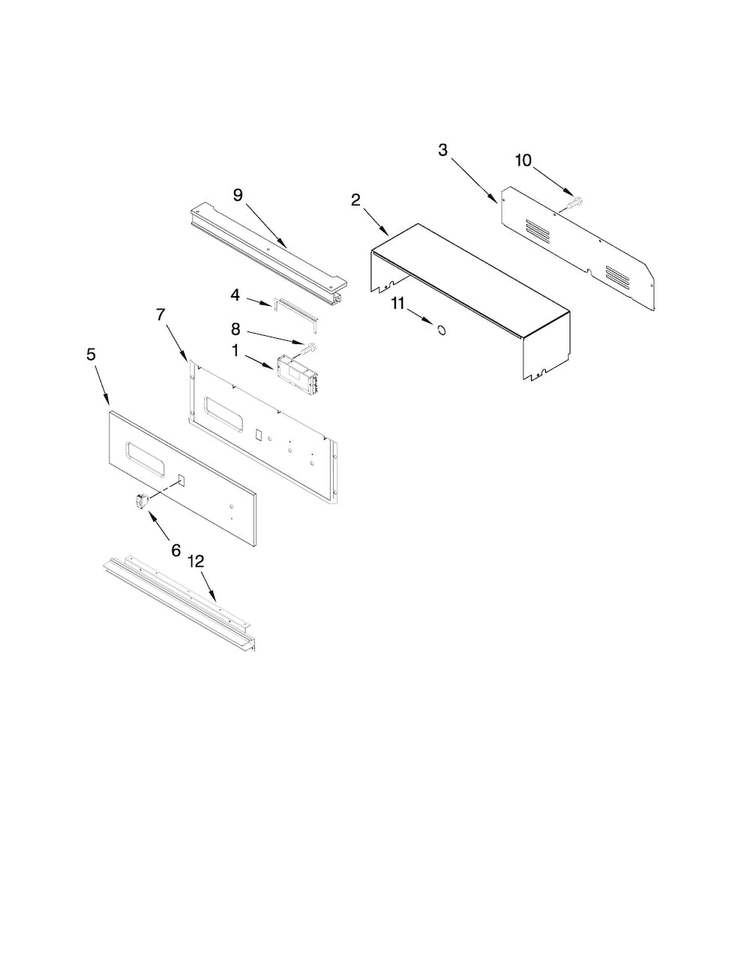 Control Panel Parts Diagram and Parts List for CWG3100AAE29  Maytag Wall Oven