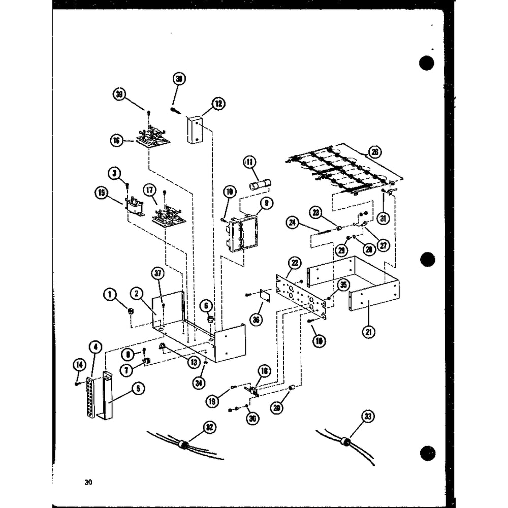 Diagram 9 Diagram and Parts List for BBH4830M-B P67331-6C Amana Air Conditioner