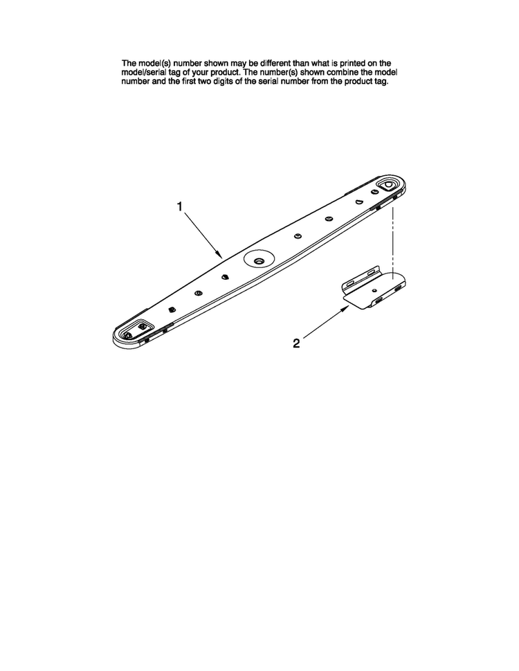 Lower Washarm Parts Diagram and Parts List for ADB2500AWQ2  Amana Dishwasher