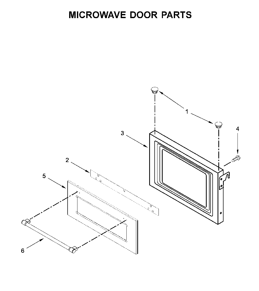 Microwave door parts Diagram and Parts List for MMW9730FZ06  Maytag Microwave