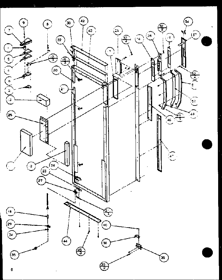 Refrigerator Door Diagram and Parts List for SZDE20KB-P1117602W  Amana Refrigerator