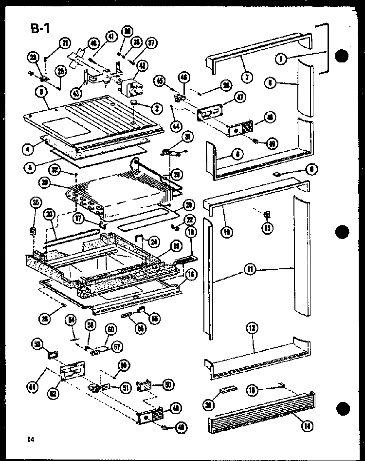 Section 7 Diagram and Parts List for TC18F-A-P75288-19WA  Amana Refrigerator