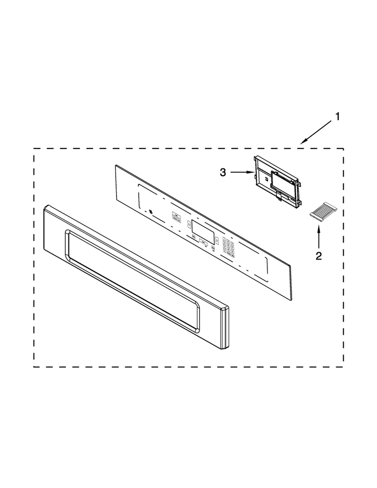 Control Panel Parts Diagram and Parts List for JMC2127WS02  Jenn-Air Microwave