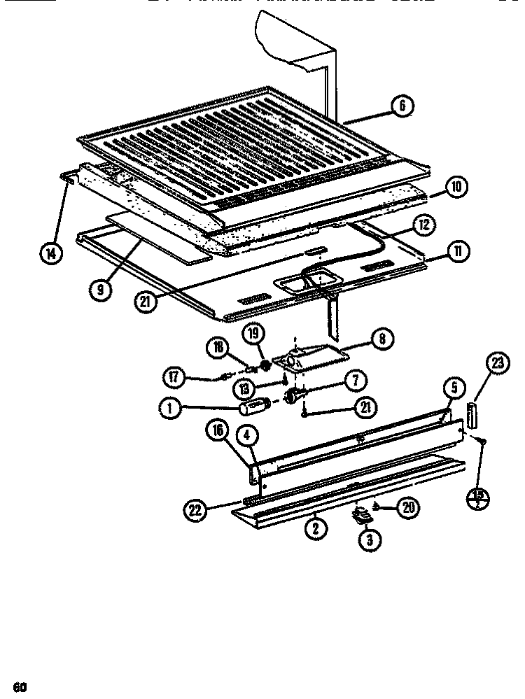 FUNCTIONAL (REF / FRZ) Diagram and Parts List for TM516N1 P1109804W Amana Refrigerator