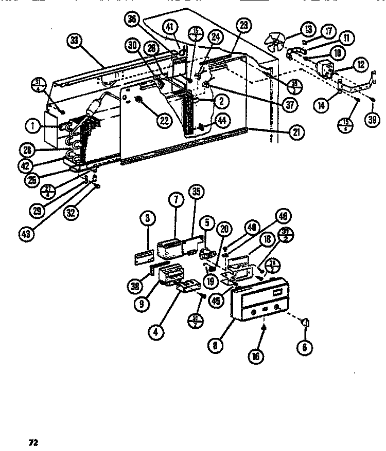 FUNCTIONAL (REF / FRZ) Diagram and Parts List for TR518I P1117901W Amana Refrigerator
