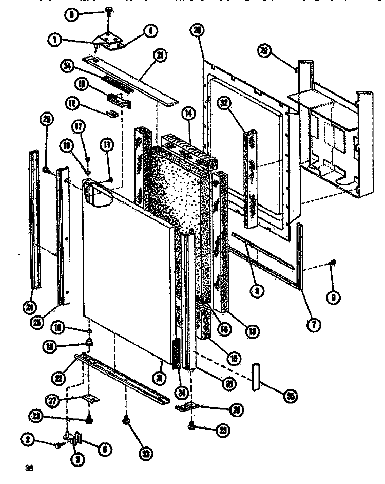 Page 1 Diagram and Parts List for SDI522F1 P7540017W Amana Refrigerator