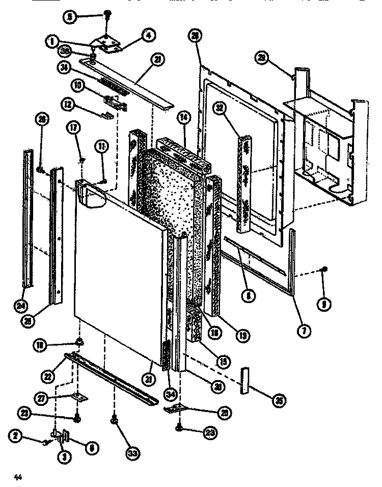 Page 1 Diagram and Parts List for SDI522F1 P7642508W Amana Refrigerator