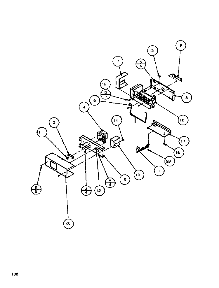 ICEMAKER Diagram and Parts List for ASE526K P1109904W Amana Refrigerator