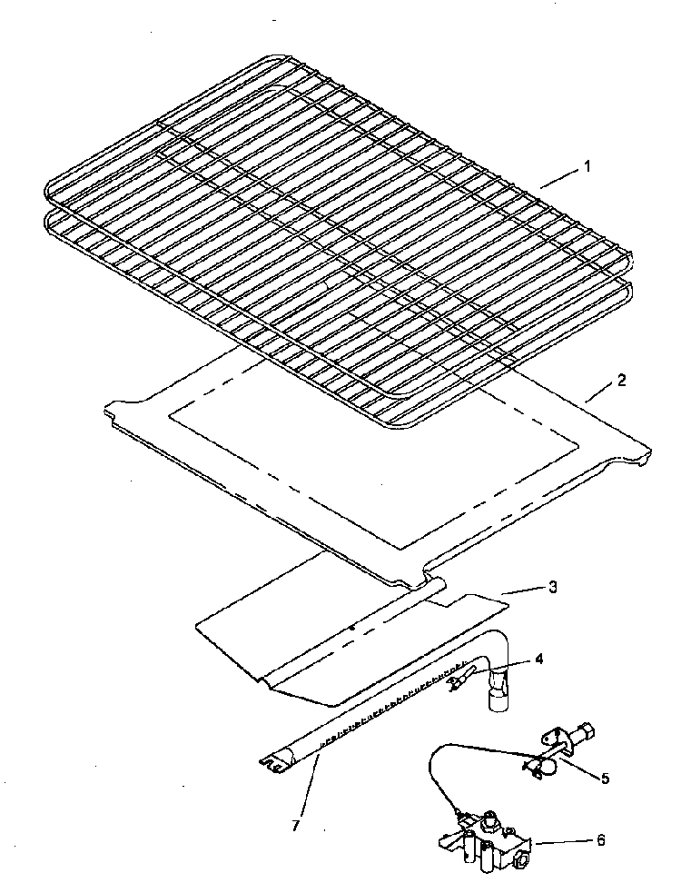 Oven Components Diagram and Parts List for RLN367UL P1143198NL Caloric Range