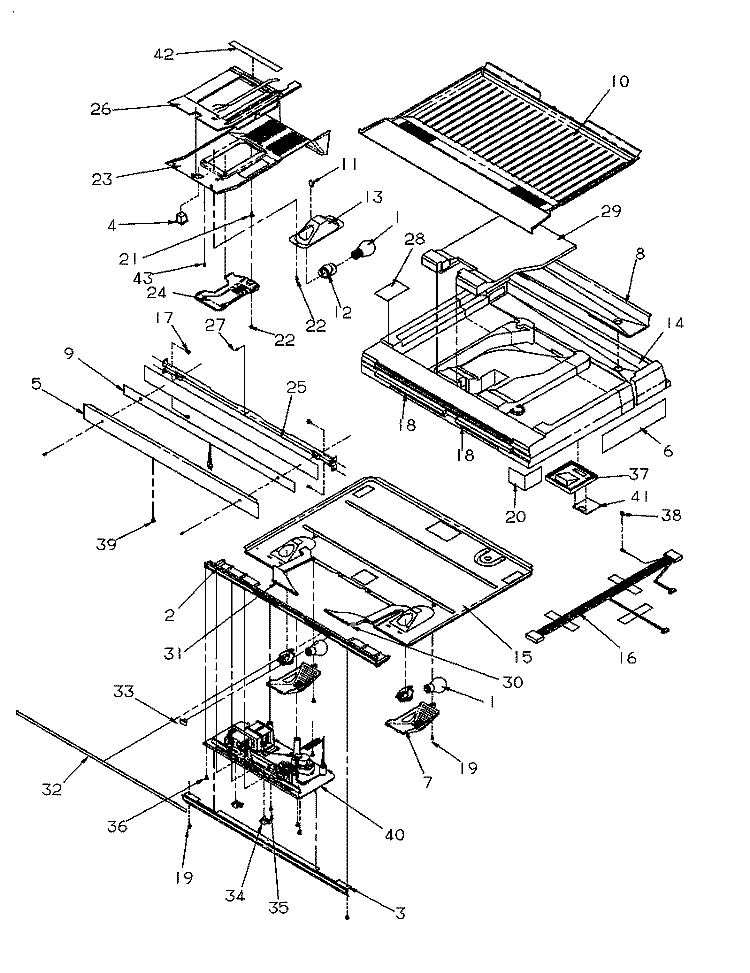 DIVIDER BLOCK Diagram and Parts List for TX22S3W P1196002W W Amana Refrigerator