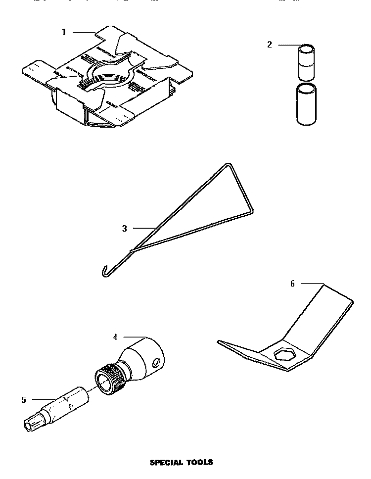 SPECIAL TOOLS Diagram and Parts List for AWM290W2  Amana Washer