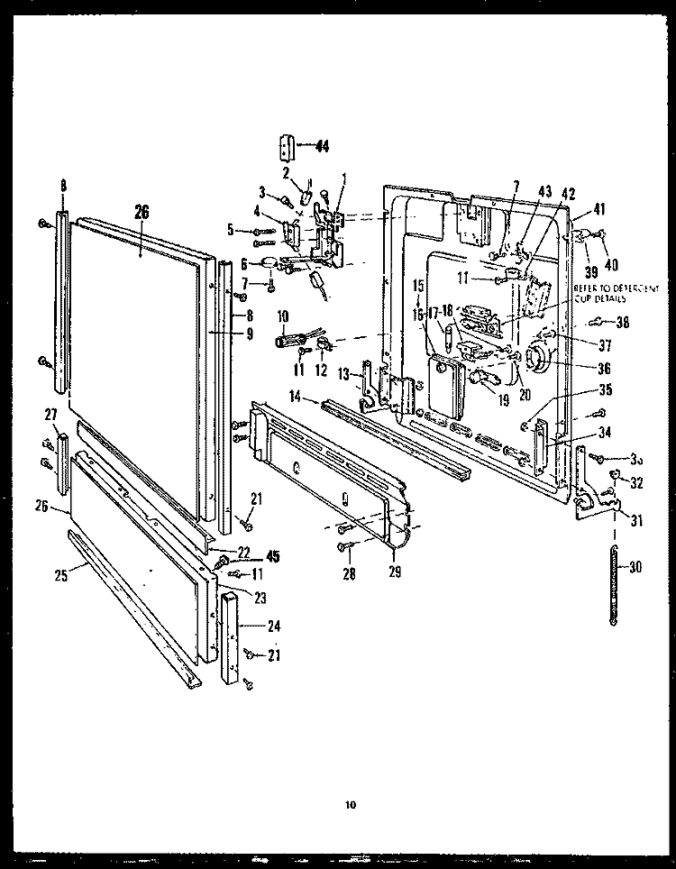 Page 5 Diagram and Parts List for DUP204-19OR DUP20419O R Caloric Dishwasher