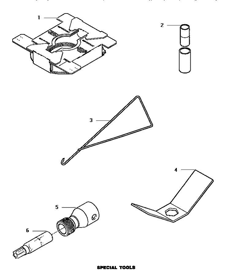 SPECIAL TOOLS Diagram and Parts List for LW6163LM PLW6163LM A Amana Washer