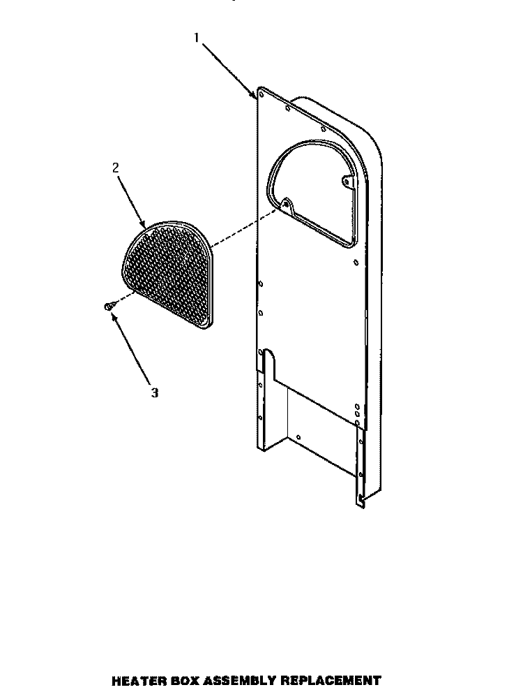 HEATER BOX ASSY REPLACEMENT Diagram and Parts List for AGM429W2  Amana Dryer