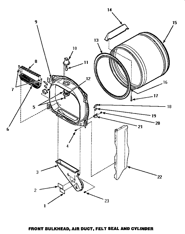 L Diagram and Parts List for AEM677W2  Speed Queen Dryer