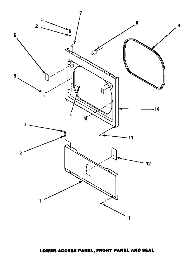 L Diagram and Parts List for AGM679L2  Amana Dryer
