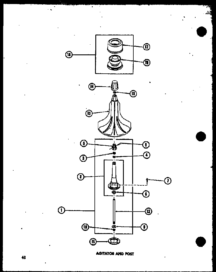 Section 21 Diagram and Parts List for TAA200 P75751-8W Amana Washer